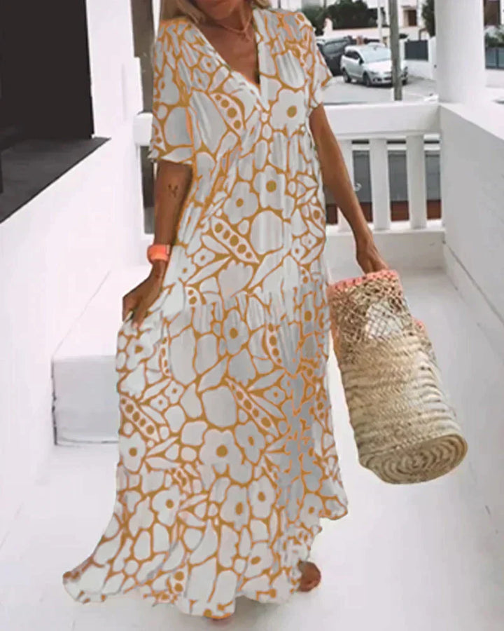 Aimee | Flowing Floral Maxi Dress