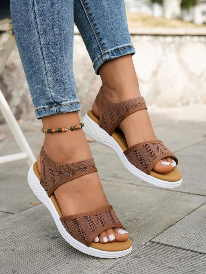 Amelia – Elegant Cut-Out Platform Sandals