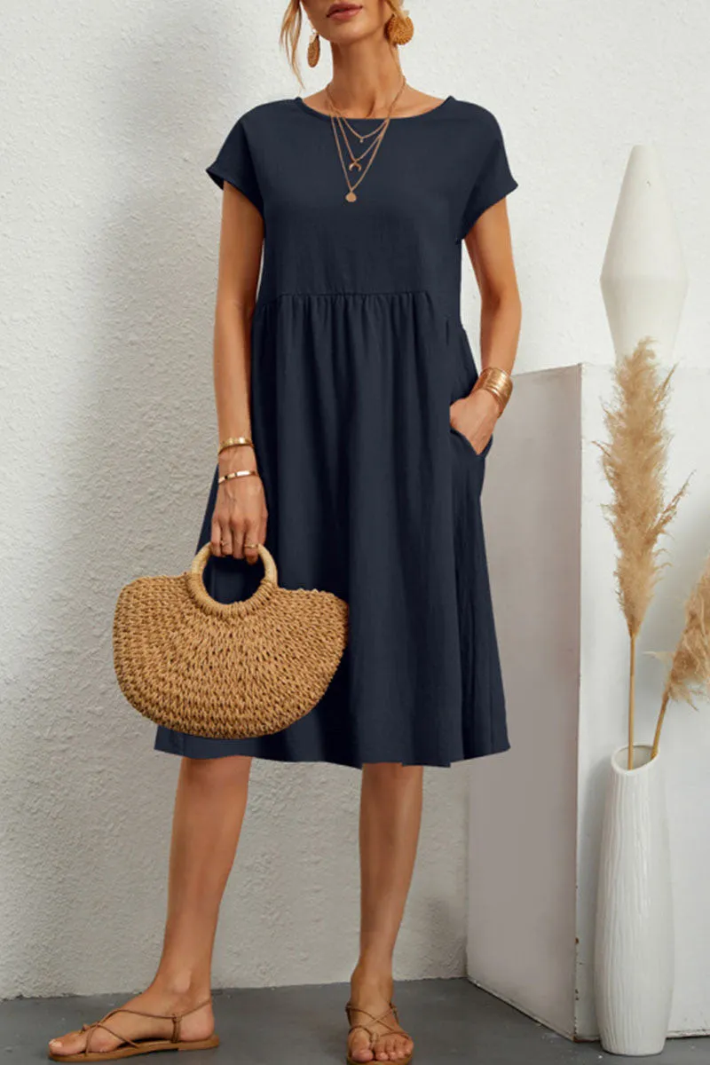 Meli | Casual Dress with Short Sleeves