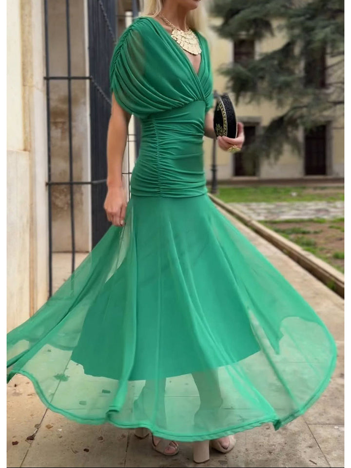Rubies Defined™ | Women's Elegant Mesh Boutonniere Dress
