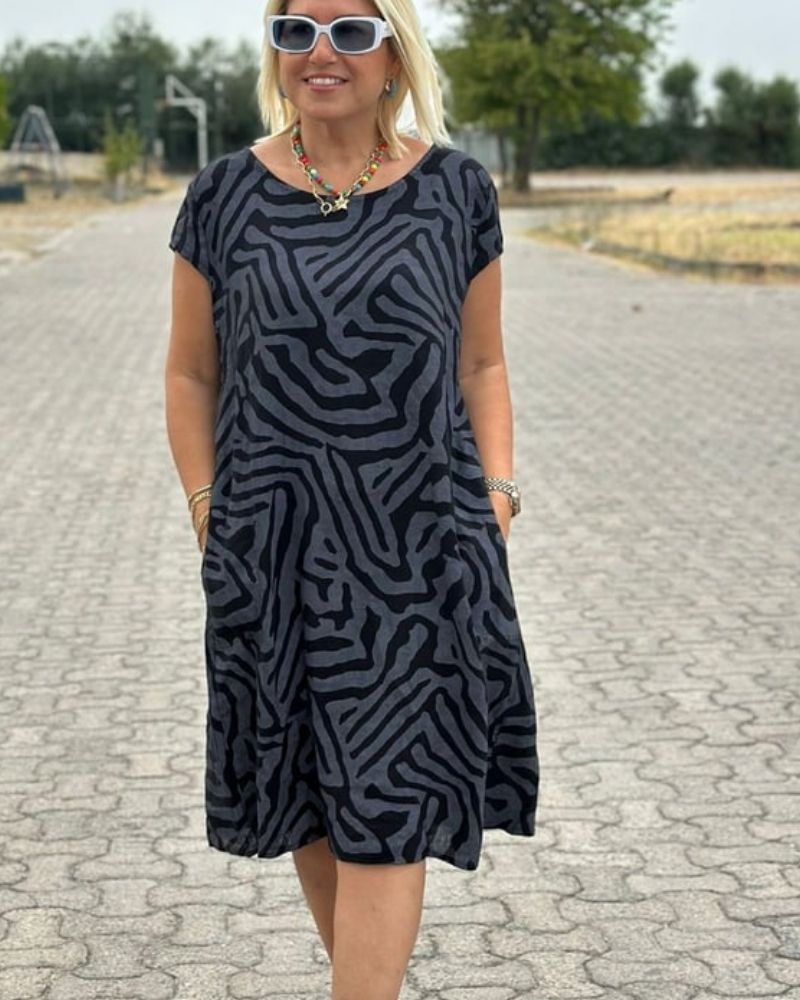 Nelia™ | Round Neck Summer Dress