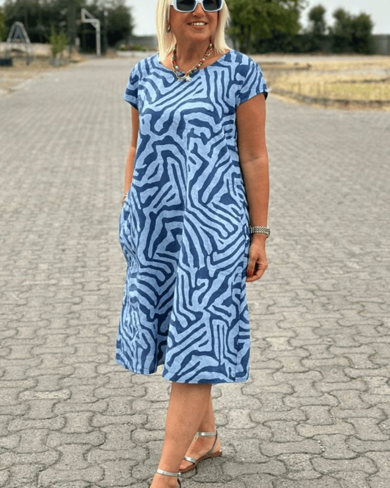 Nelia™ | Round Neck Summer Dress