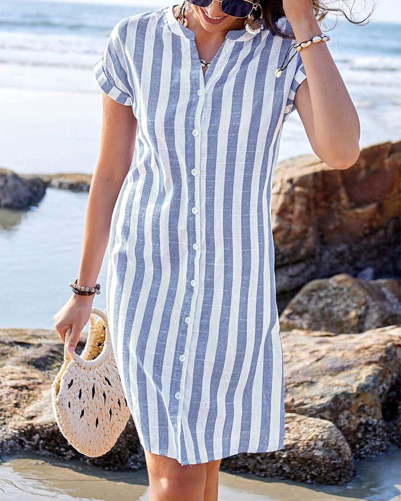 Britta | Elegant striped dress