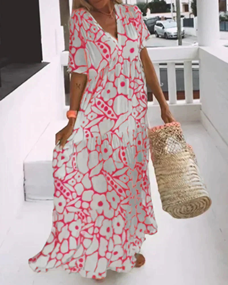 Aimee | Flowing Floral Maxi Dress