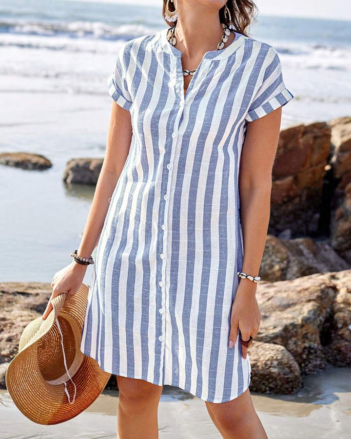 Britta | Elegant striped dress