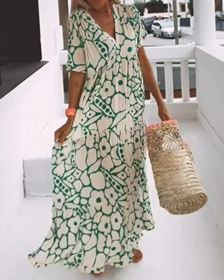 Aimee | Flowing Floral Maxi Dress