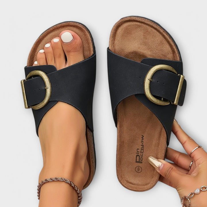 MARGIE | SANDALS WITH BUCKLE STRAP DESIGN