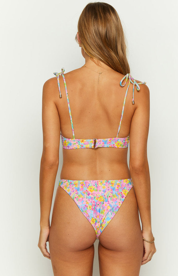 Bianca Painted Floral Bikini Top