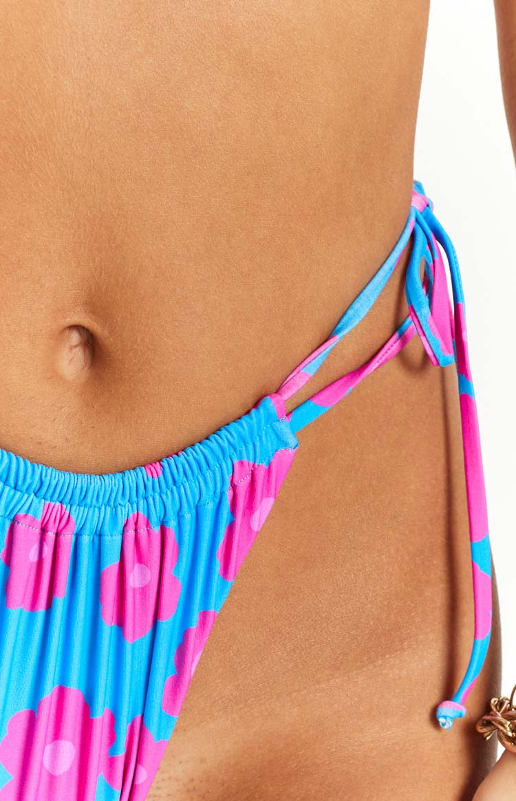 Sumba Blue Floral Bikini Bottom