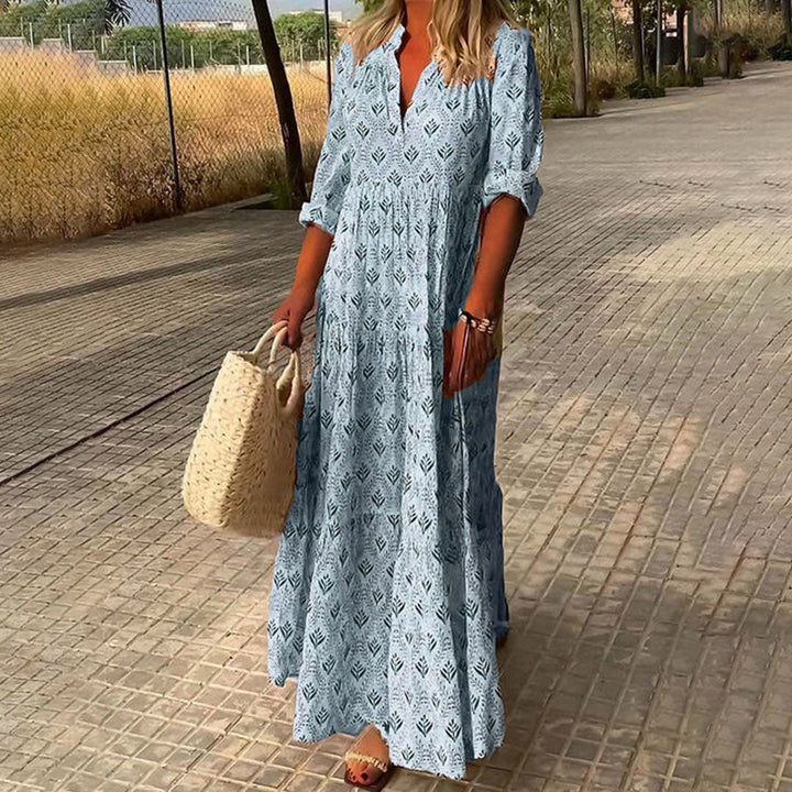 Liana | Elegant Flowing Boho Maxi Dress