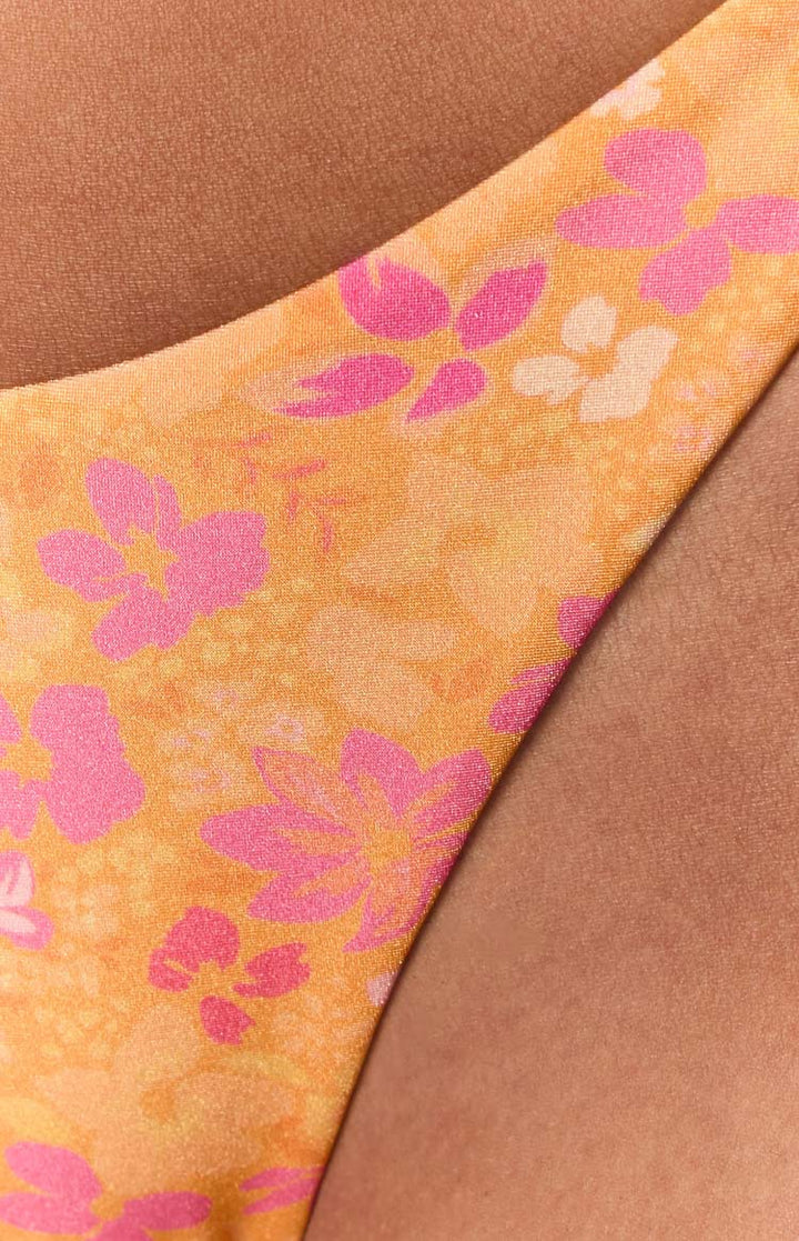 Bianca Orange Floral Bikini Bottoms