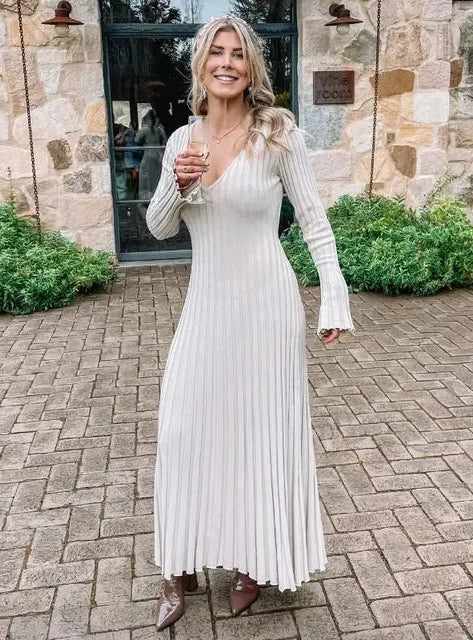 Hailey | Knitted Long Maxi Dress