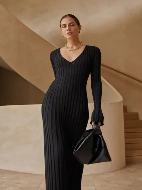 Hailey | Knitted Long Maxi Dress