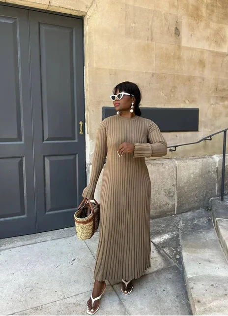 Hailey | Knitted Long Maxi Dress