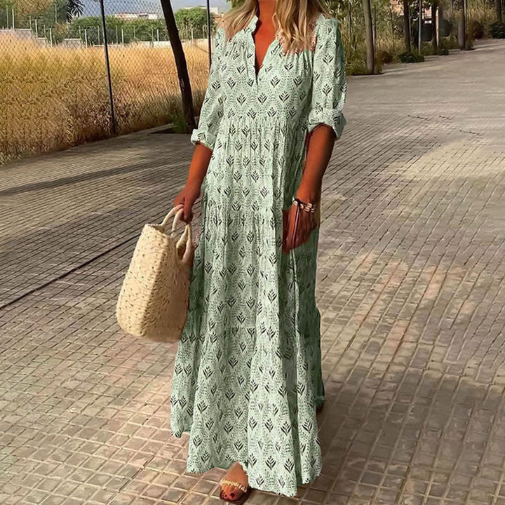 Liana | Elegant Flowing Boho Maxi Dress