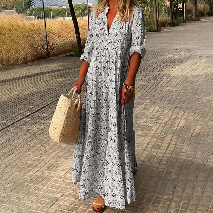 Liana | Elegant Flowing Boho Maxi Dress