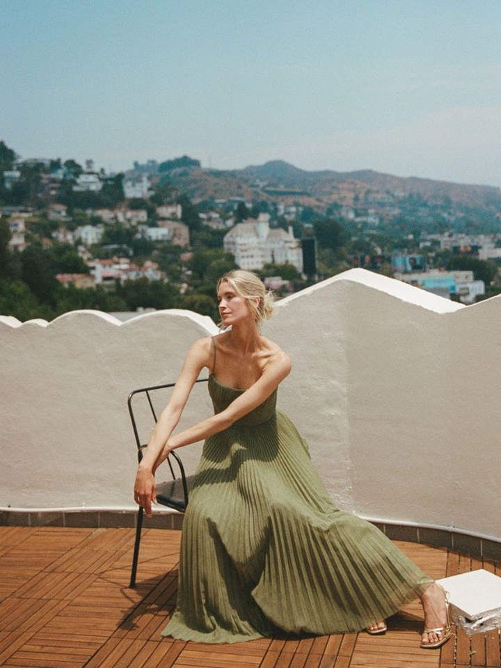 Claire | Elegant Green Dress