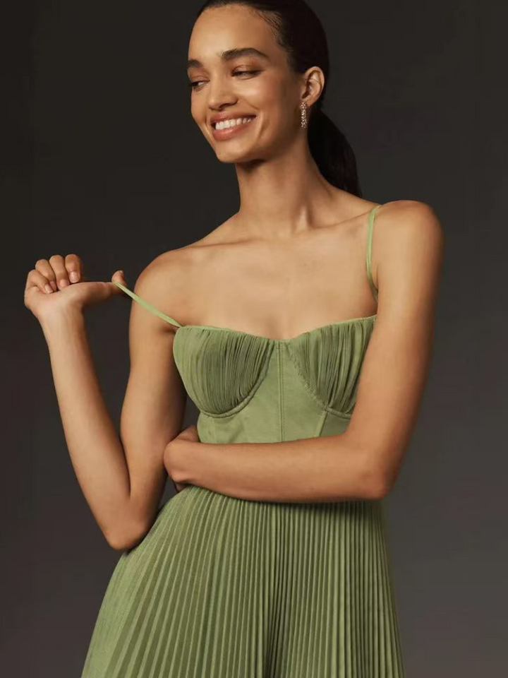 Claire | Elegant Green Dress