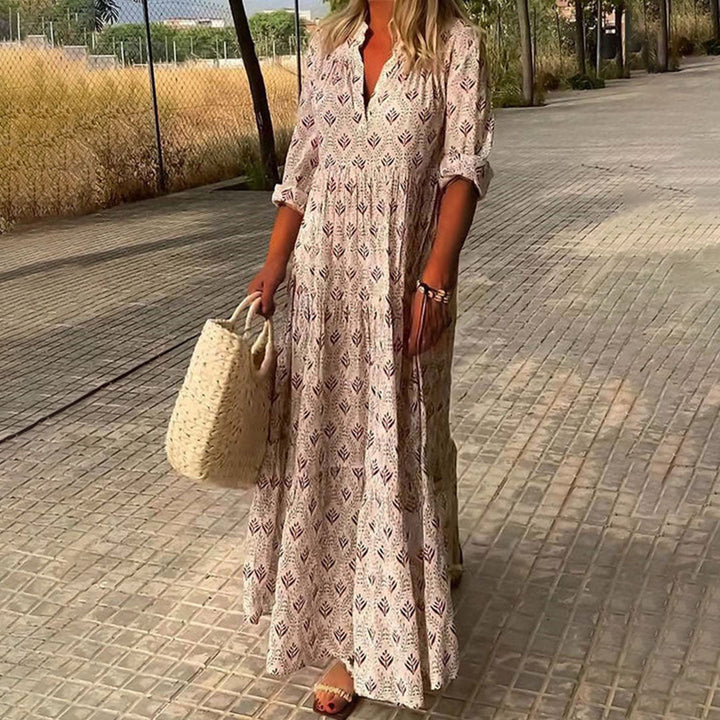 Liana | Elegant Flowing Boho Maxi Dress