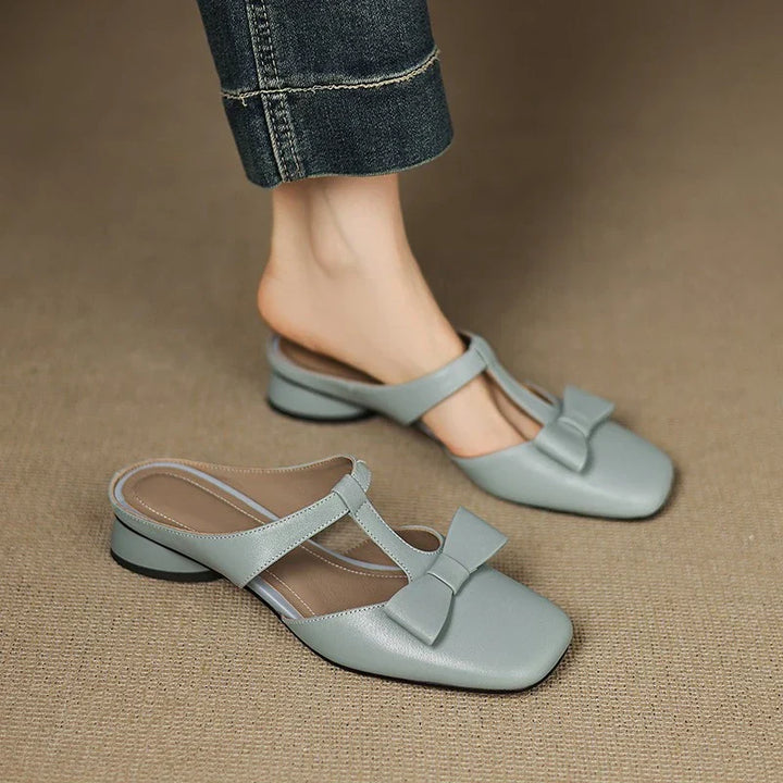 Rubies Defined™ | Lina Square Toe Slippers