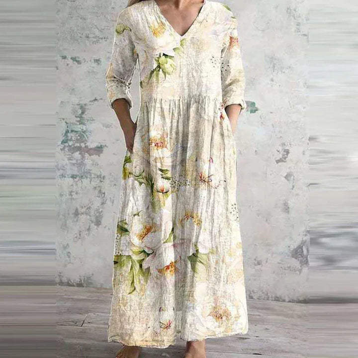 Florienne - Floral Linen-Cotton Dress