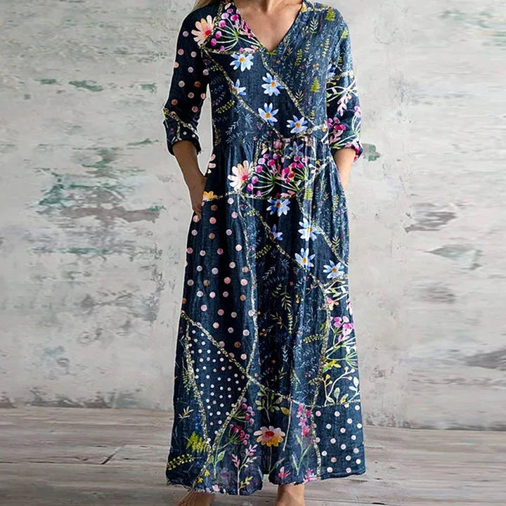 Florienne - Floral Linen-Cotton Dress