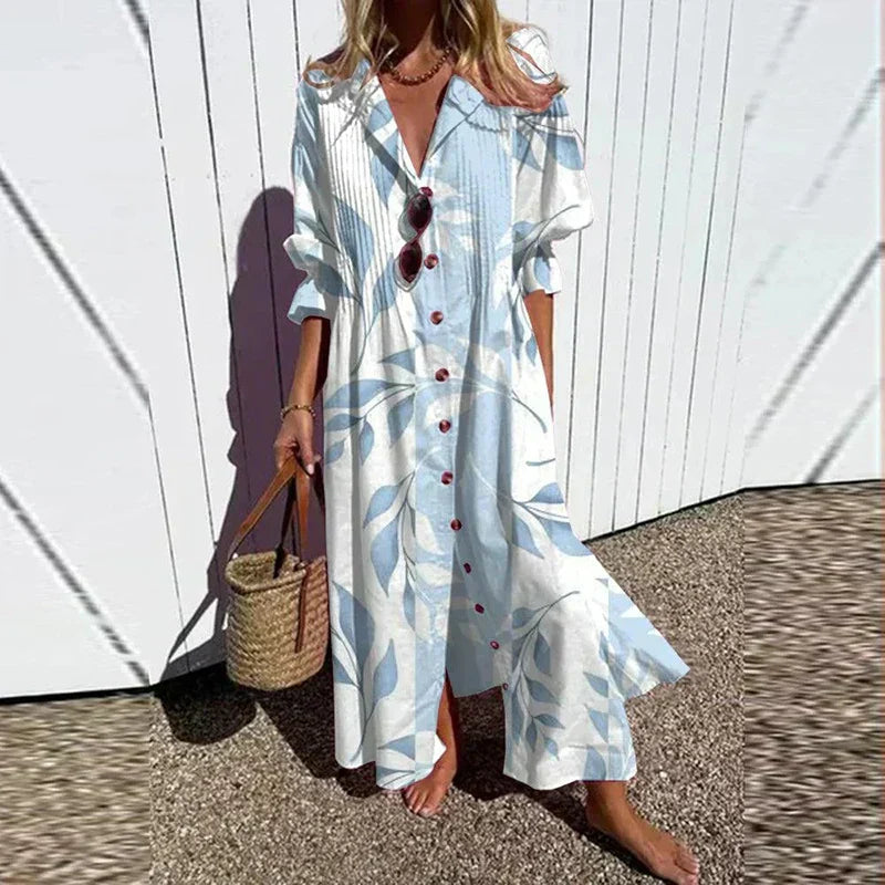 Christy | Bohemian Puff Sleeve Maxi Dress