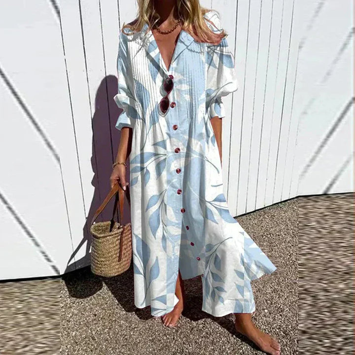 Christy | Bohemian Puff Sleeve Maxi Dress