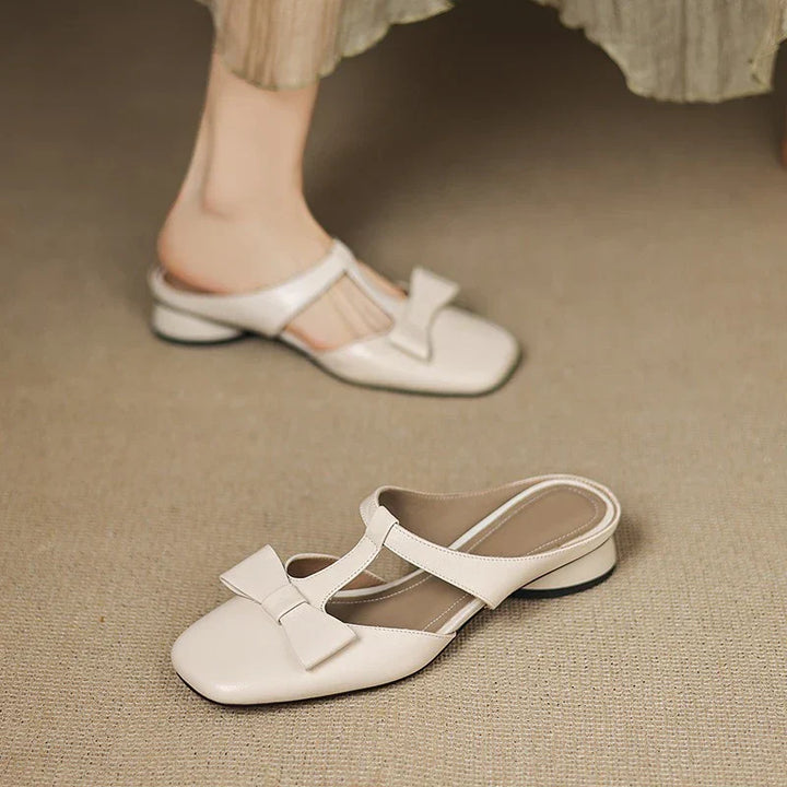Rubies Defined™ | Lina Square Toe Slippers