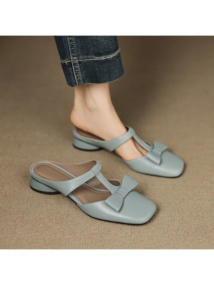 Rubies Defined™ | Lina Square Toe Slippers