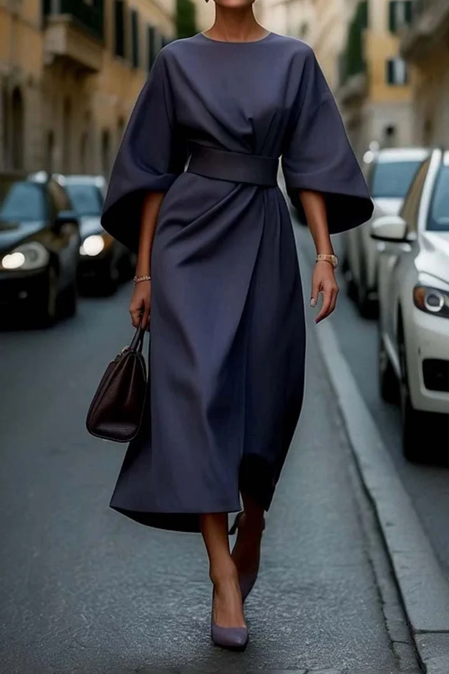 Blair | Luxe Lantern-Sleeve Dress