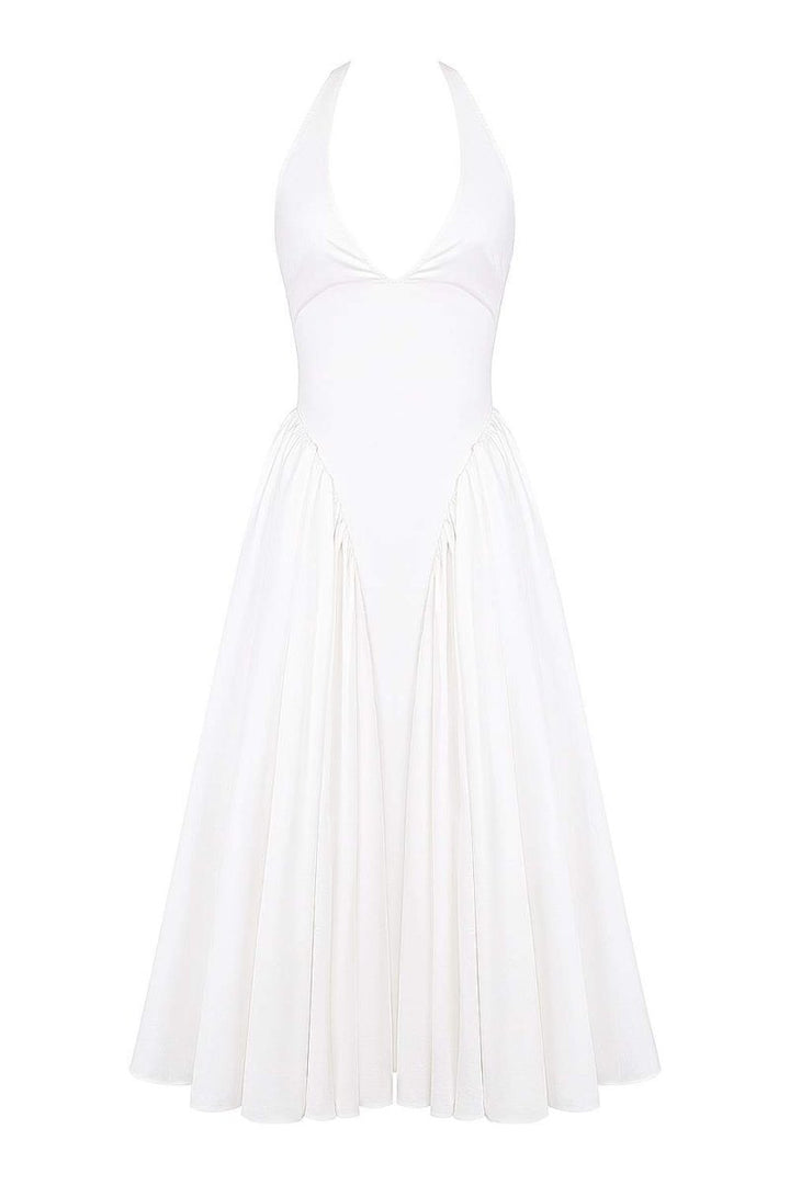 Alice Halterneck Open Back Midi Dress