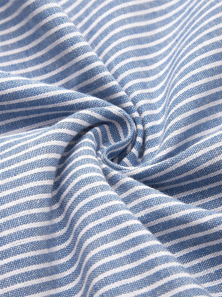 Renée | Striped Midi Dress with Elegant Fit
