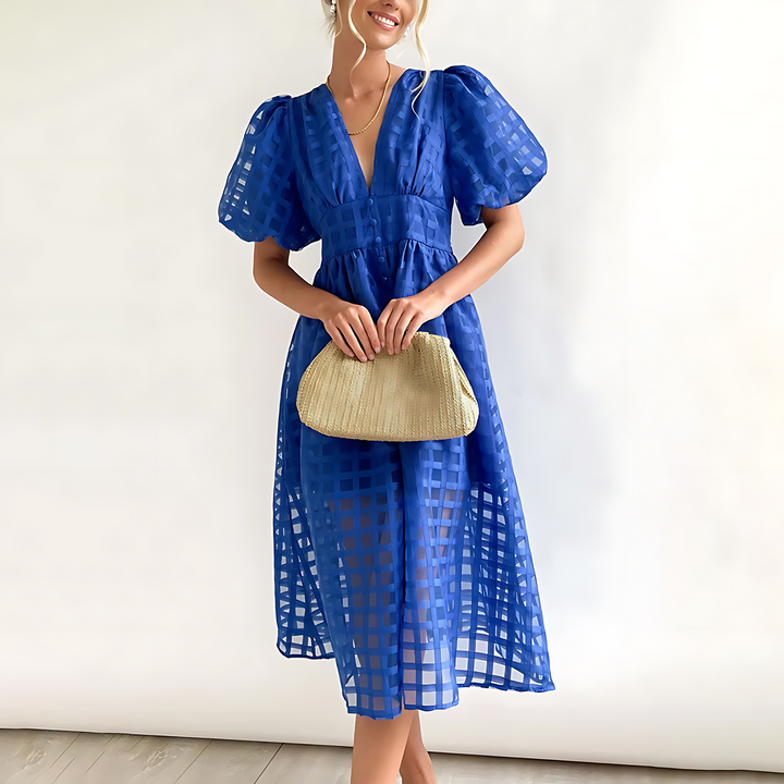 Eva | Elegant Summer Midi Dress