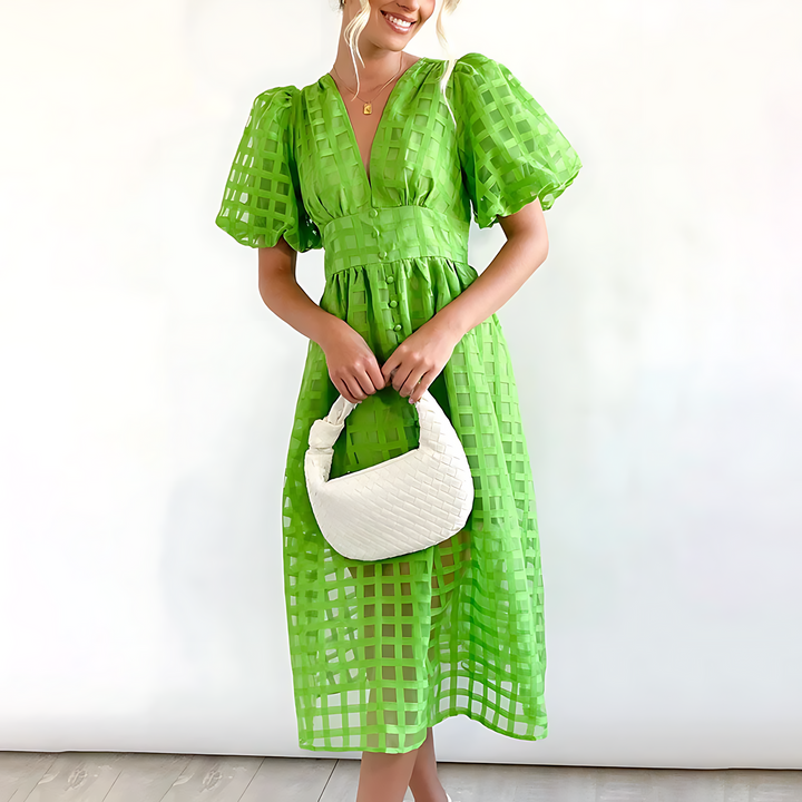 Eva | Elegant Summer Midi Dress
