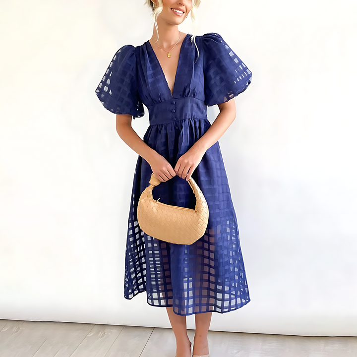 Eva | Elegant Summer Midi Dress