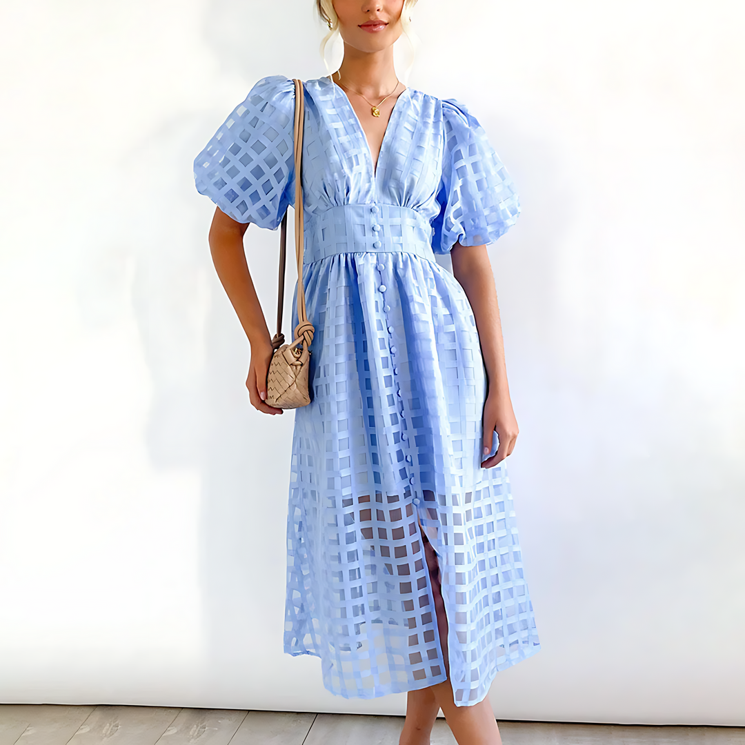 Eva | Elegant Summer Midi Dress