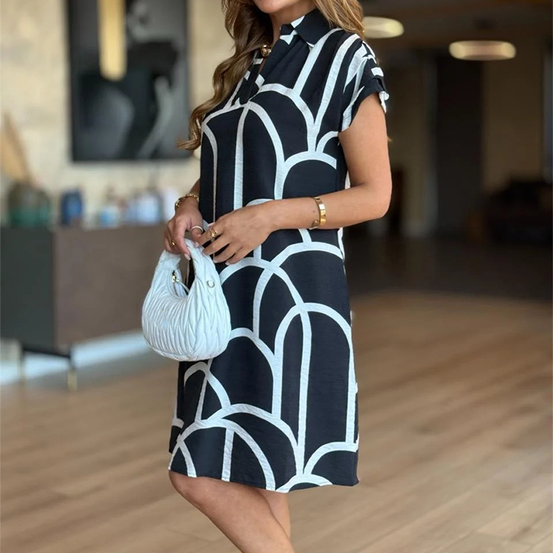 Stylish Women's Dresses with Printed Designs and a Comfortable Fit