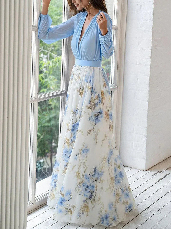 Alina – Long Floral Pattern Dress